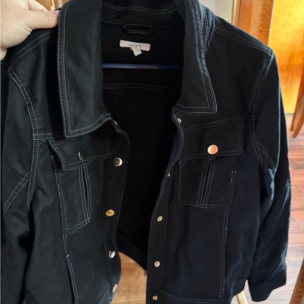 Maurices Black Jean Jacket